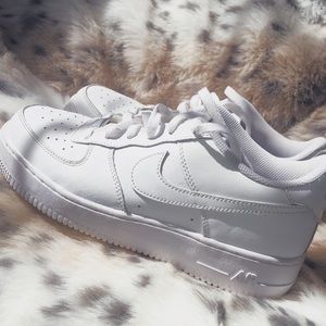 Nike white AF1s